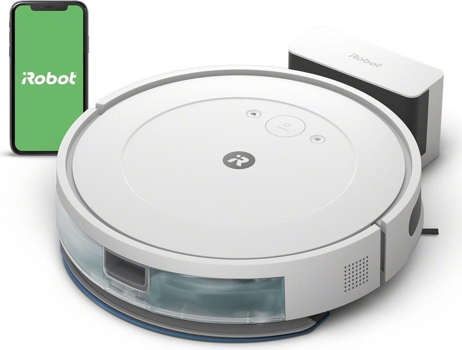iRobot Roomba Combo Essential, Beutellos, Weiß, Rund, 3 Rad/Räder, 0,4 l, Ladend