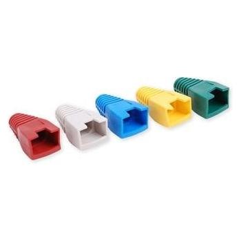 OEM Protection of RJ-45 connector, PVC, with cutout for fuse, gray, packaging 100pcs (Netzwerk Zubehör) (47351720)
