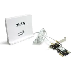 Alfa Network Alfa Wi-Fi 6E PCIe Card with Panel Antenna AIT-AX210-EZ, Netzwerkkarte