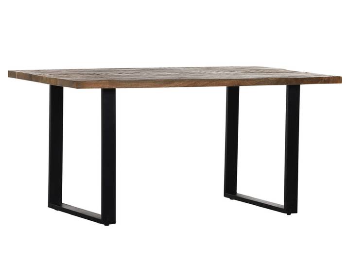 Esstisch BARNEY 160 x 90 cm Mango Massivholz/schwarz
