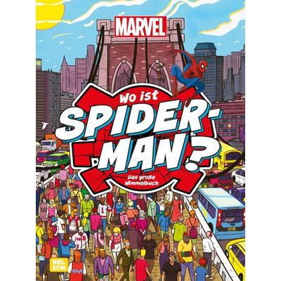 Marvel: Wo ist Spider-Man? Das große Wimmelbuch, Gebundene Ausgabe von Marvel, Nelson, 978-3-8451-2528-2