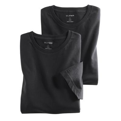 T-Shirt OLYMP "Casual", Herren, Gr. 3XL, schwarz, Obermaterial: 100% Baumwolle, Rundhals, Shirts T-Shirt