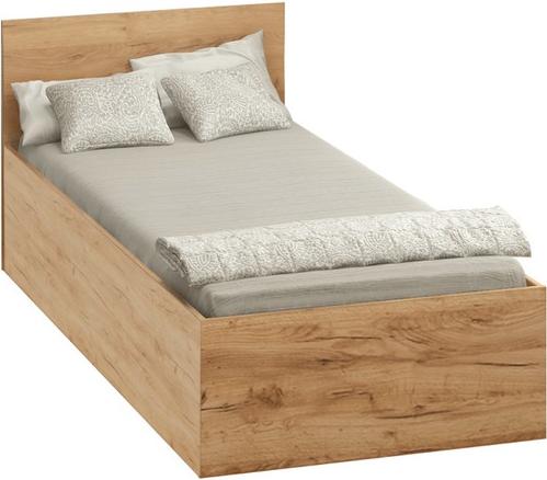 Kondela Einzelbett mit Metallrost Doli 90x200 cm - Craft Eiche gold