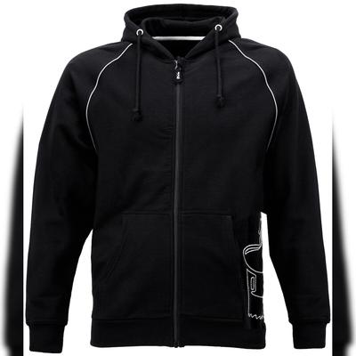 Job-Kleidung JOB Zimmerer Hoodie Jacke ZONS Schwarz 340g Stickerei XXL