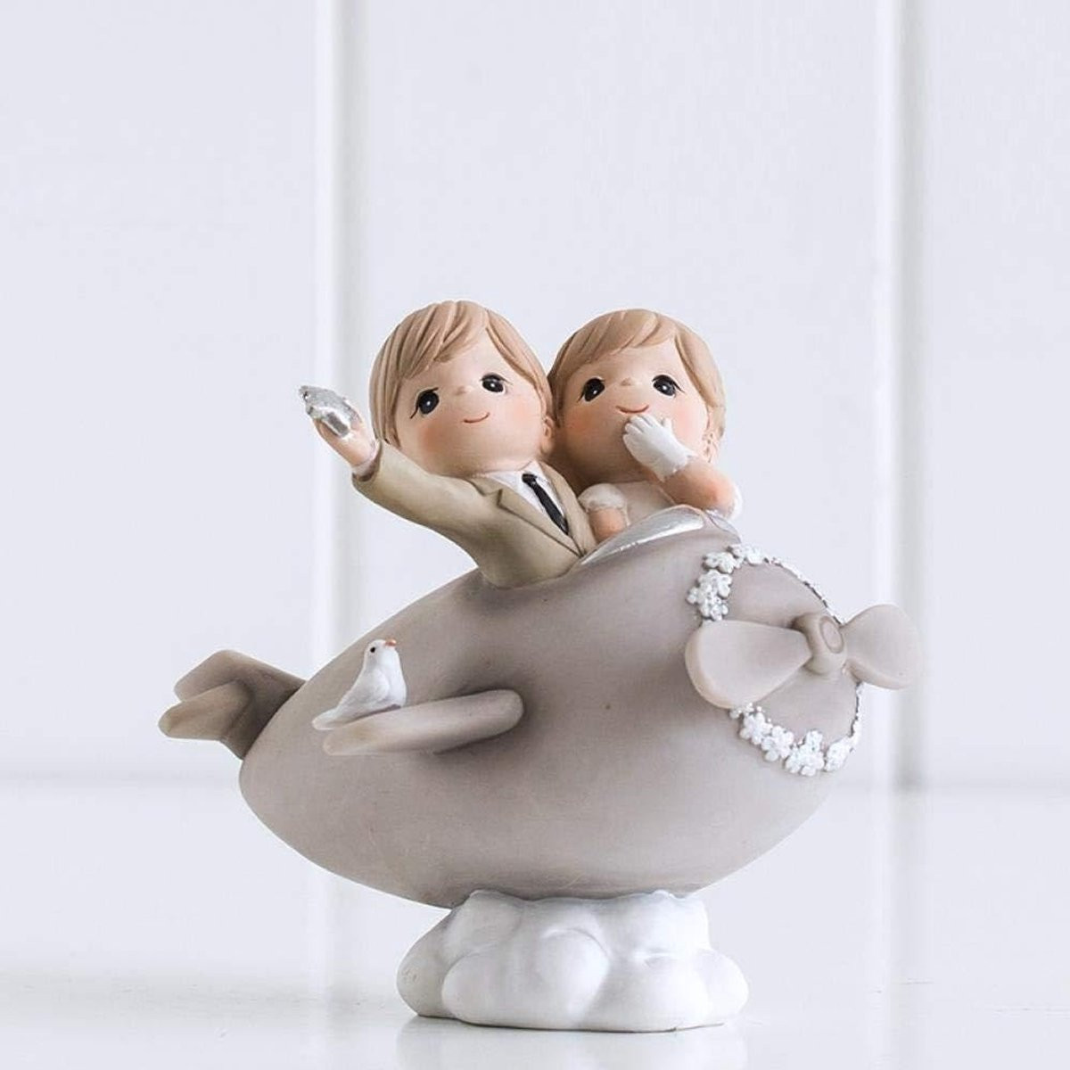 Handgemaakt Lover Figurine Beeldje voor Bruiloftscadeau en Woondecoratie - Meerkleurig