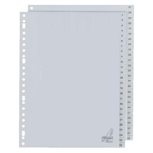 Kangaro 1 bis 52 Register DIN A4 52-teilig Karton 23 Löcher G452CM (G452CM)