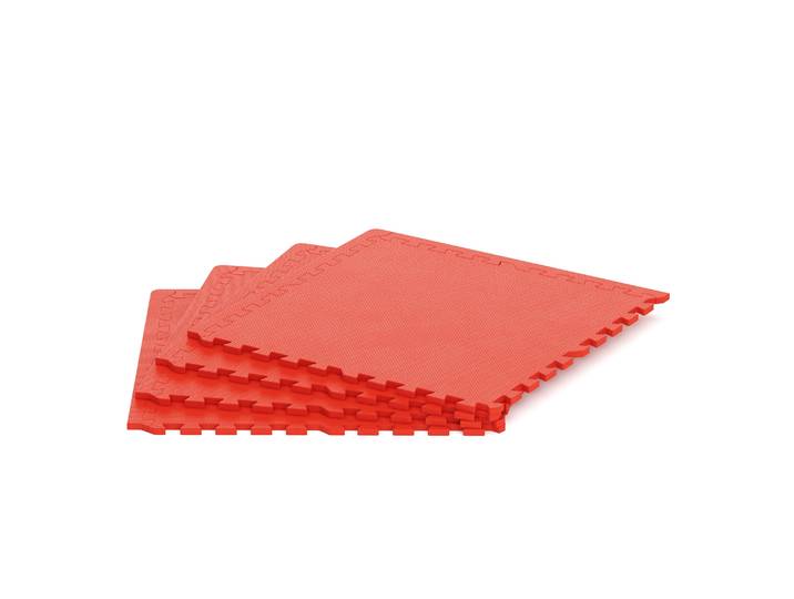 Bodenschutzmatte 61 x 61 cm 4er Set rot