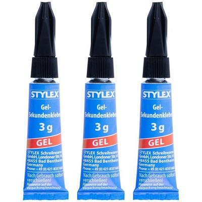 Stylex Sekundenkleber Gel, 2 Tuben à 3g