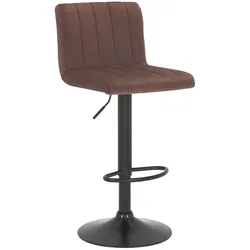 CLP Barhocker Jamie Samt   Farbe: braun