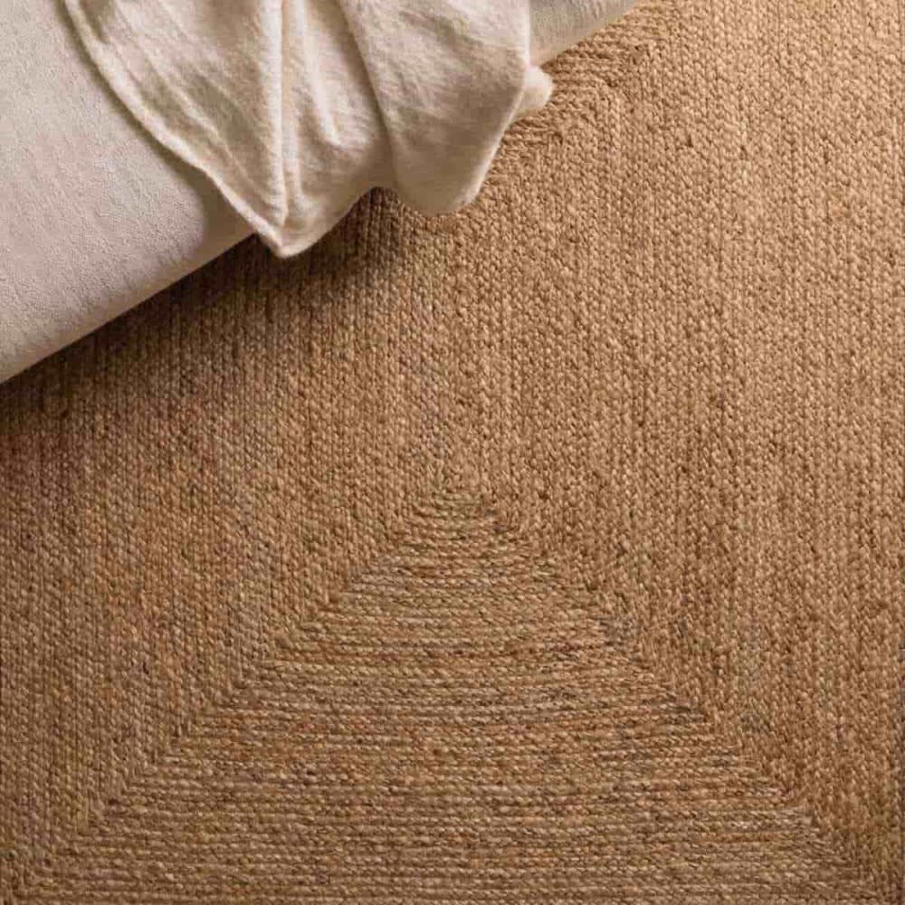 Ornami Tapis rectangulaire en jute 120x170cm Beige 120x1x170cm