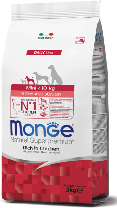 Monge Cane Natural Superpremium Puppy&junior Mini Pollo 800 Gr