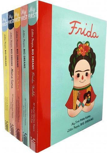 Lincoln Children's Books Little People, Big Dreams 5 Books Set Collection, Coco, Frida, Maya, Amelia, Marie