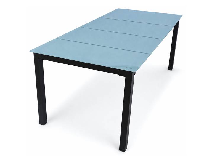 Gartentisch Minta Aluminium, ESG-Sicherheitsglas 189cm Metall