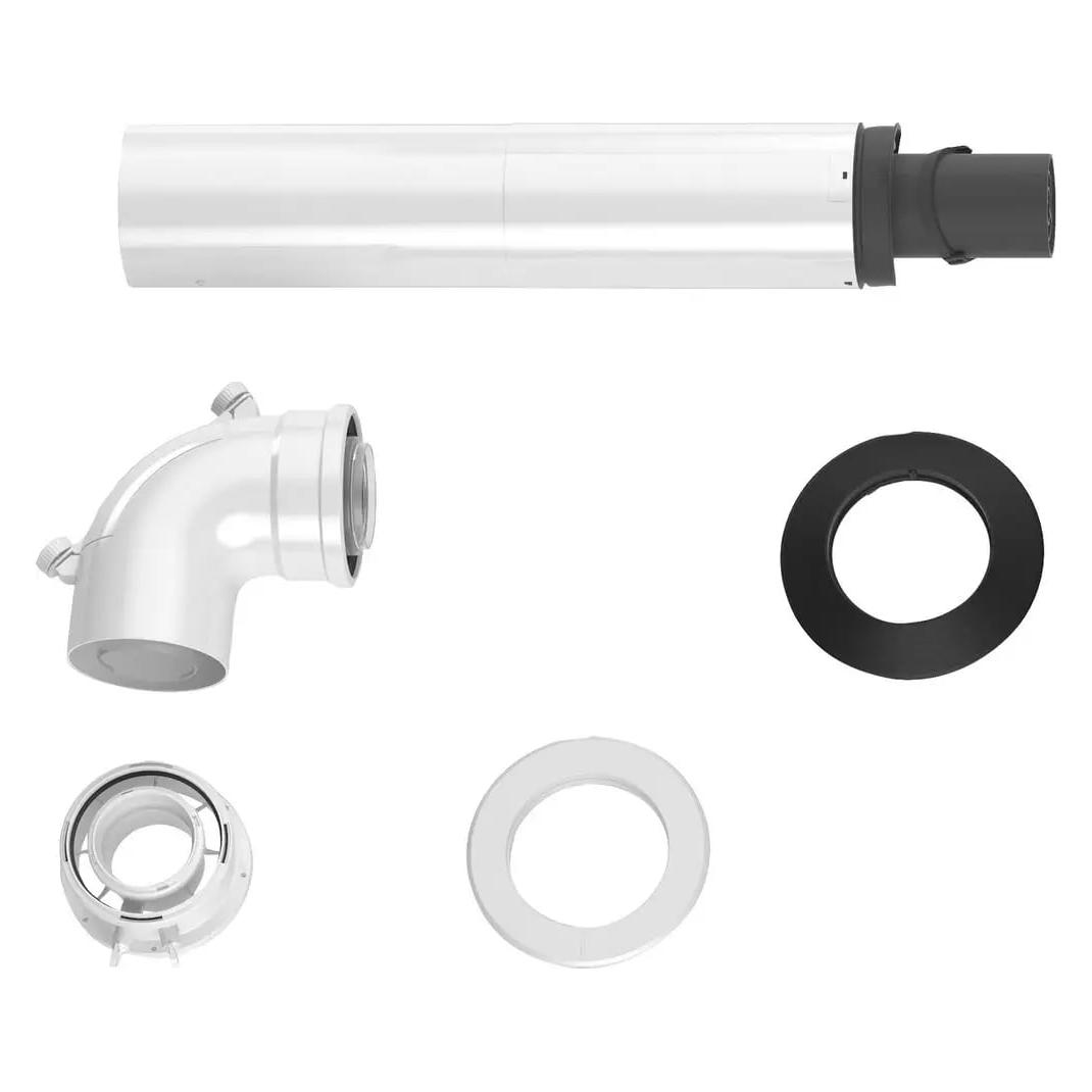 Bosch Home Comfort Thermotechnik GmbH Abgaszubehör FC-Set60-C13x Grundpaket waagerecht d:60/100 mm (7738112496)