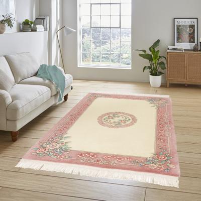Gertmenian Orient Estate Hand Made Traditional Floral Border Medallion Hand Knot Wool Area Rug Collection