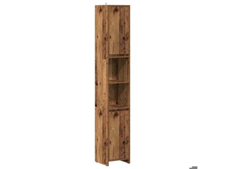 NOUVEAU Cabinet de salle de bain - Armoire salle de bain - vieux bois - 30x30x183 5cm bois ingénierie - Anti l'humidité  24386