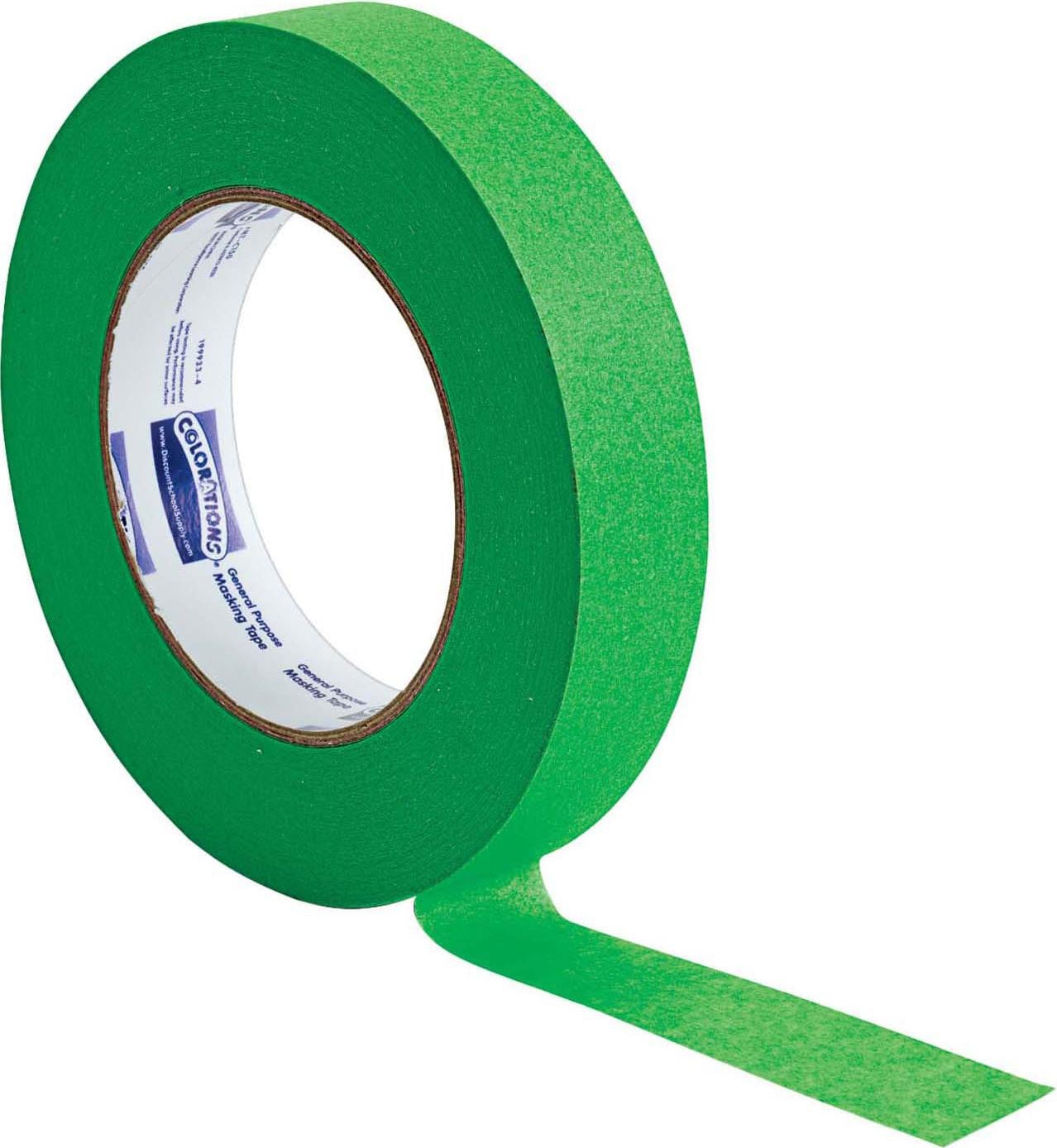 Colorations Gekleurde afplaktape lichtgroen 2,5 cm