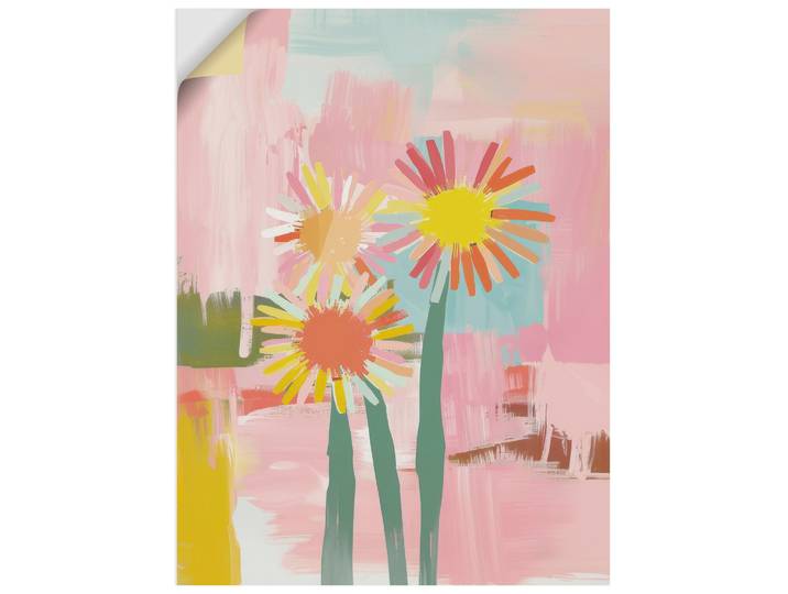 Wandbild ARTLAND Flüstern des Sommers , bunt (farbe bild(er): pink), B:45cm H:60cm, Bilder, Wandbild, als Alubild, Leinwandbild, Poster, Wandaufkleber in verschied. Grössen
