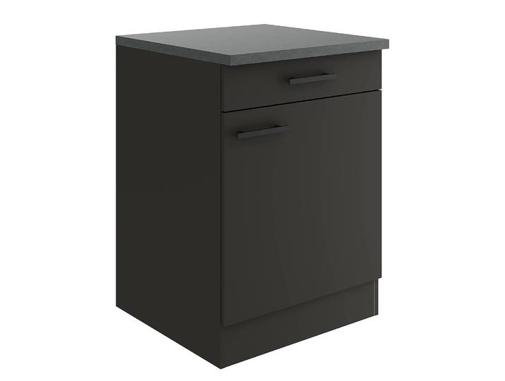Meuble bas 60cm Gris/Anthracite mat