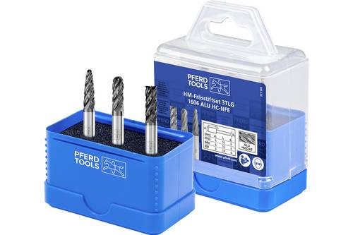 PFERD TOOLS 21901607 Frässtift-Set Produktabmessung, Ø 6mm Schaftdurchmesser 6mm