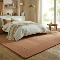 Wollteppich Kurzflor Orange 160 x 230 cm - MOLE   Kadima Design