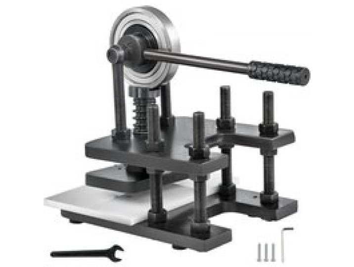 VEVOR Machine de Découpe du Cuir Manuelle 18x12cm Machine à Découper Manuelle Machine de Coupe du Cuir Machine de Découpage Manuelle pour Cuir Feuilles en Plastiques Feuilles en Caoutchouc