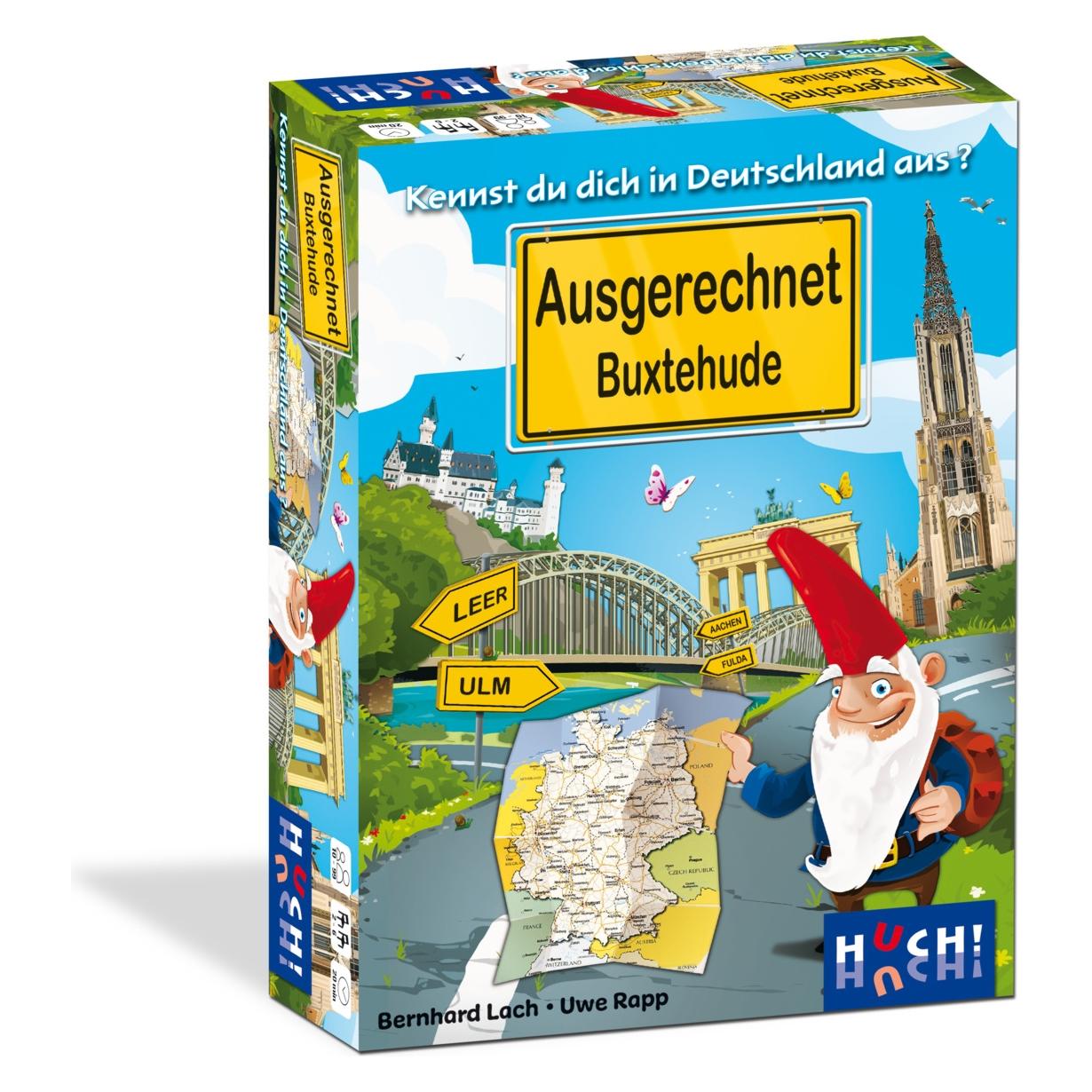 Huch 882066 - Ausgerechnet Buxtehude - Kartenspiel, 2-6 Spieler, ab 10 Jahren (DE-Ausgabe) (Deutsch, 2 - 6 Spieler) (882066)