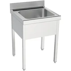 EURAST - Spüle mit rahmen 1 becken 500x500x300 - 700x700x850 mm - 20510707