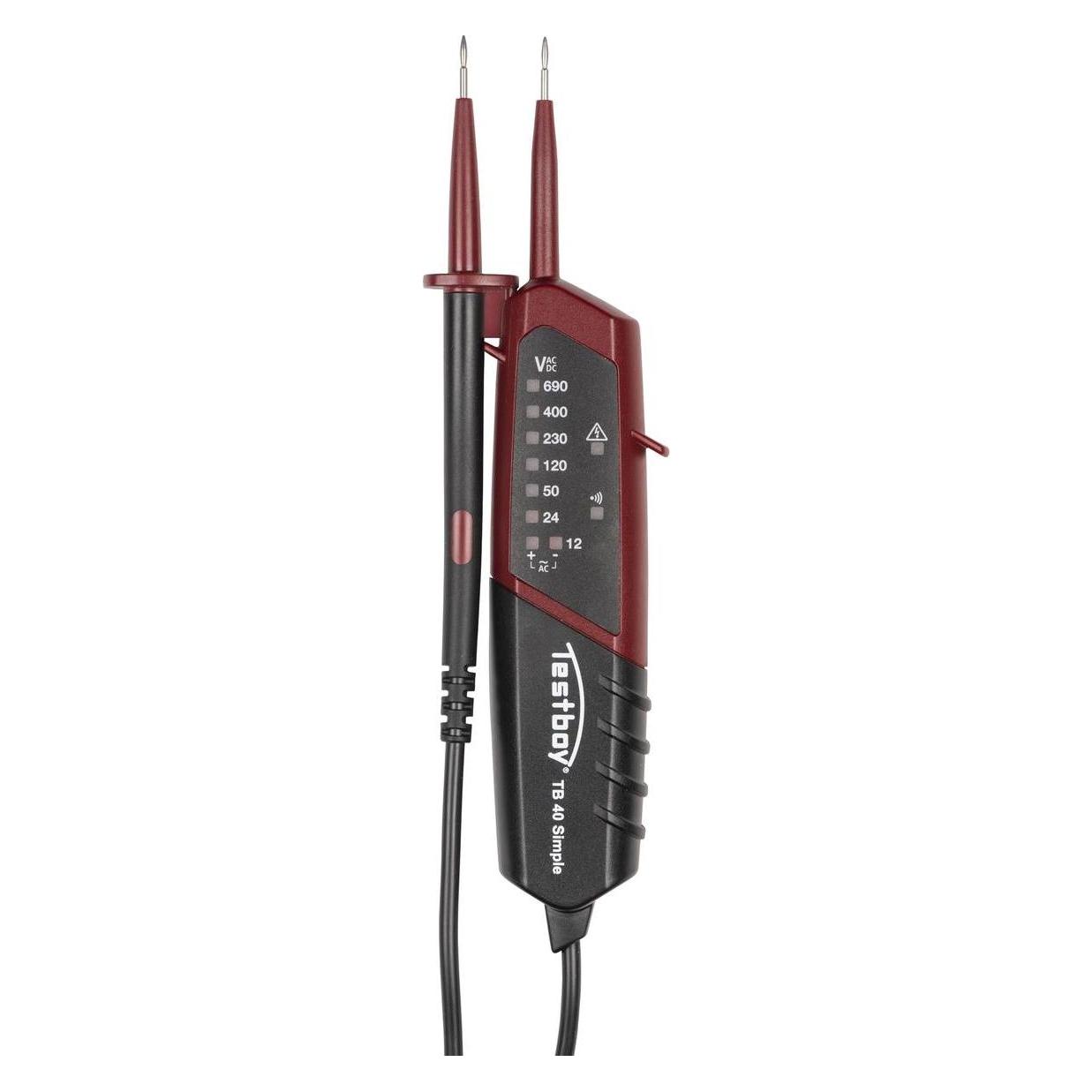 Testboy Zweipoliger Spannungsprüfer (CAT III 600V, Spannungsprüfer) (TB 40 simple)