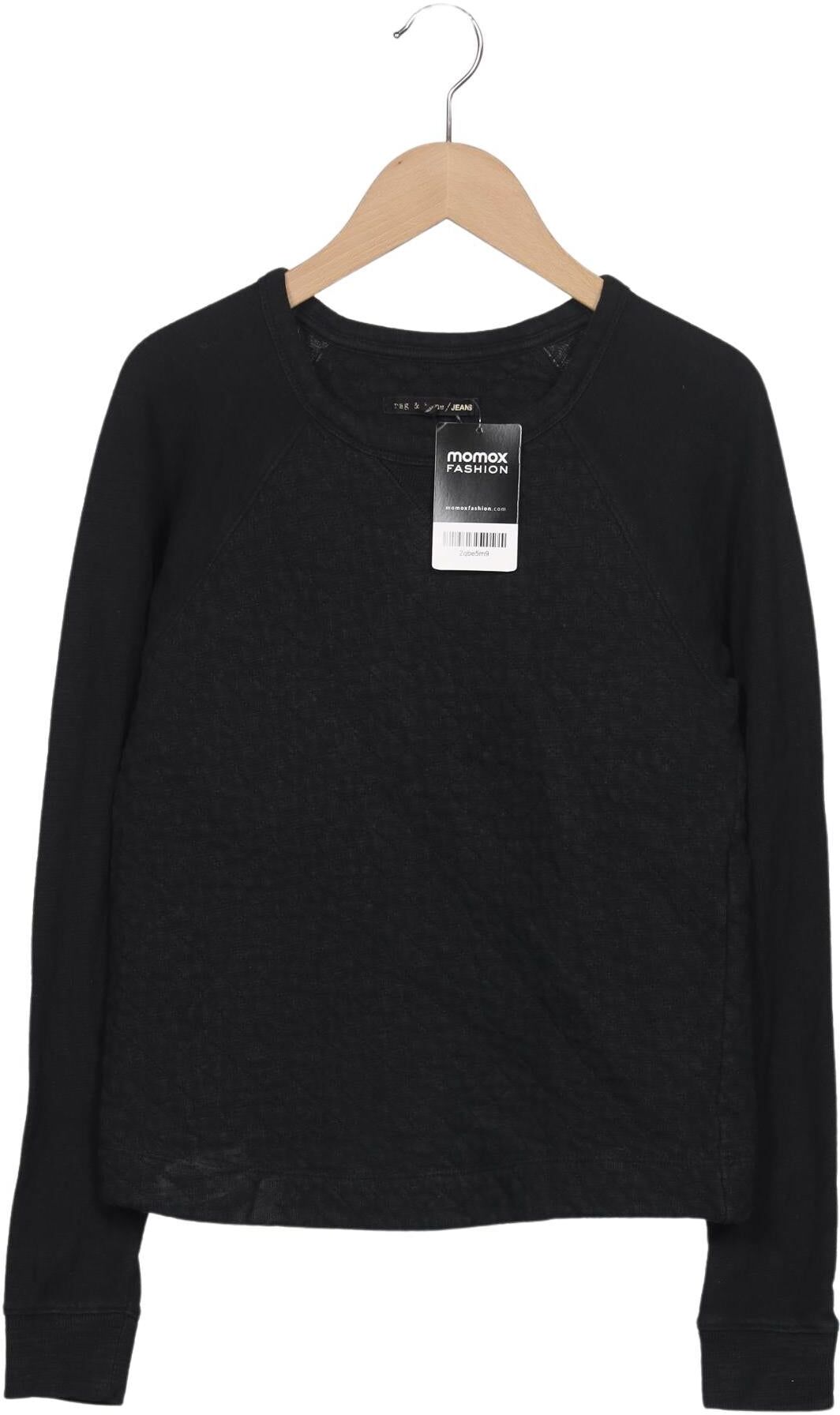 rag & bone Damen Pullover, Schwarz, Gr. XS, Baumwolle / Synthetik - Second Hand