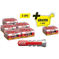 Fischer-Aktions-Set best. aus 5 x 94 119 90 +Gratis 1x 94 119 90 Dübel Duopower