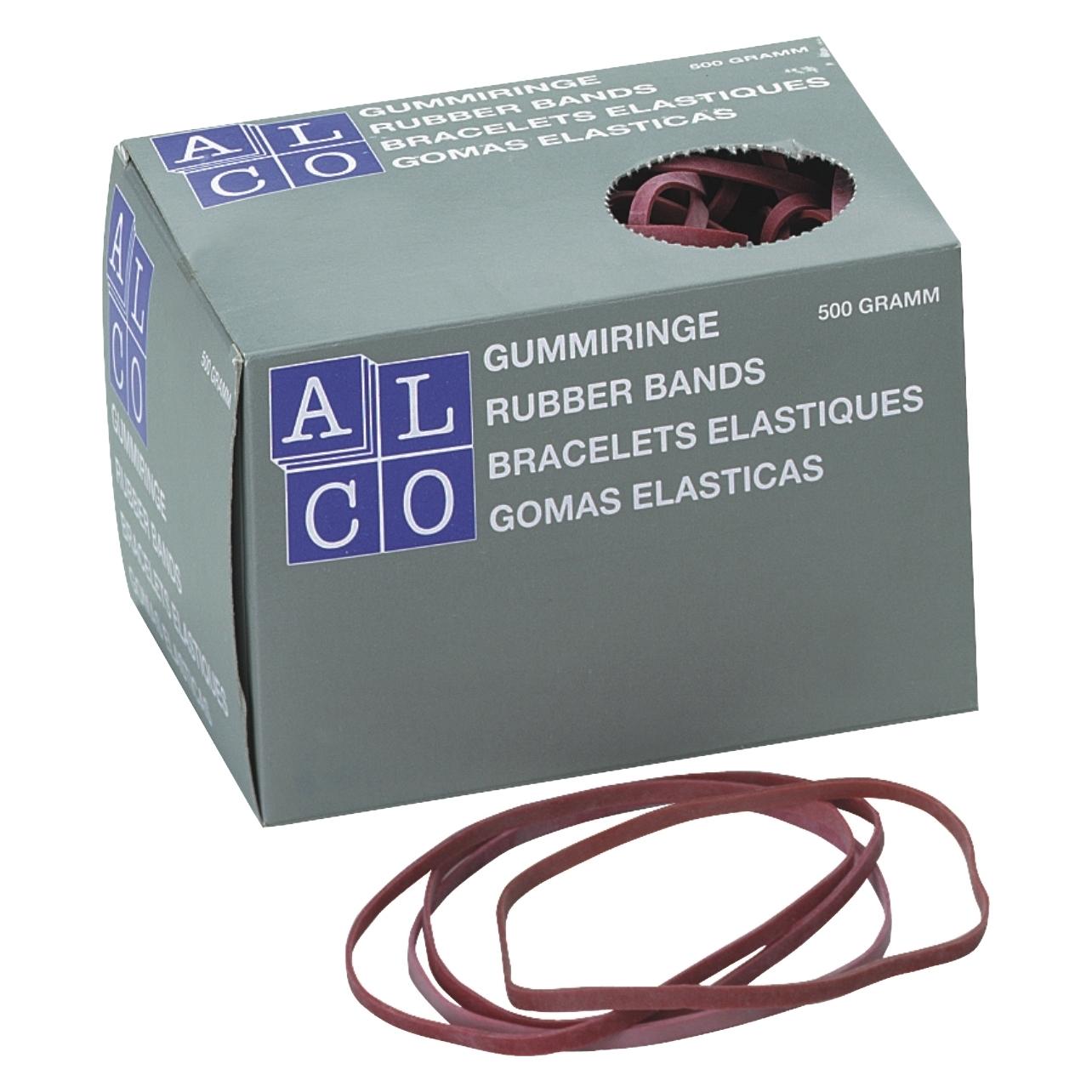 Alco Gummiband 4 x 150 mm (B x L) Kautschuk rot 500 g/Pack. (1 Stk.) (22432592)