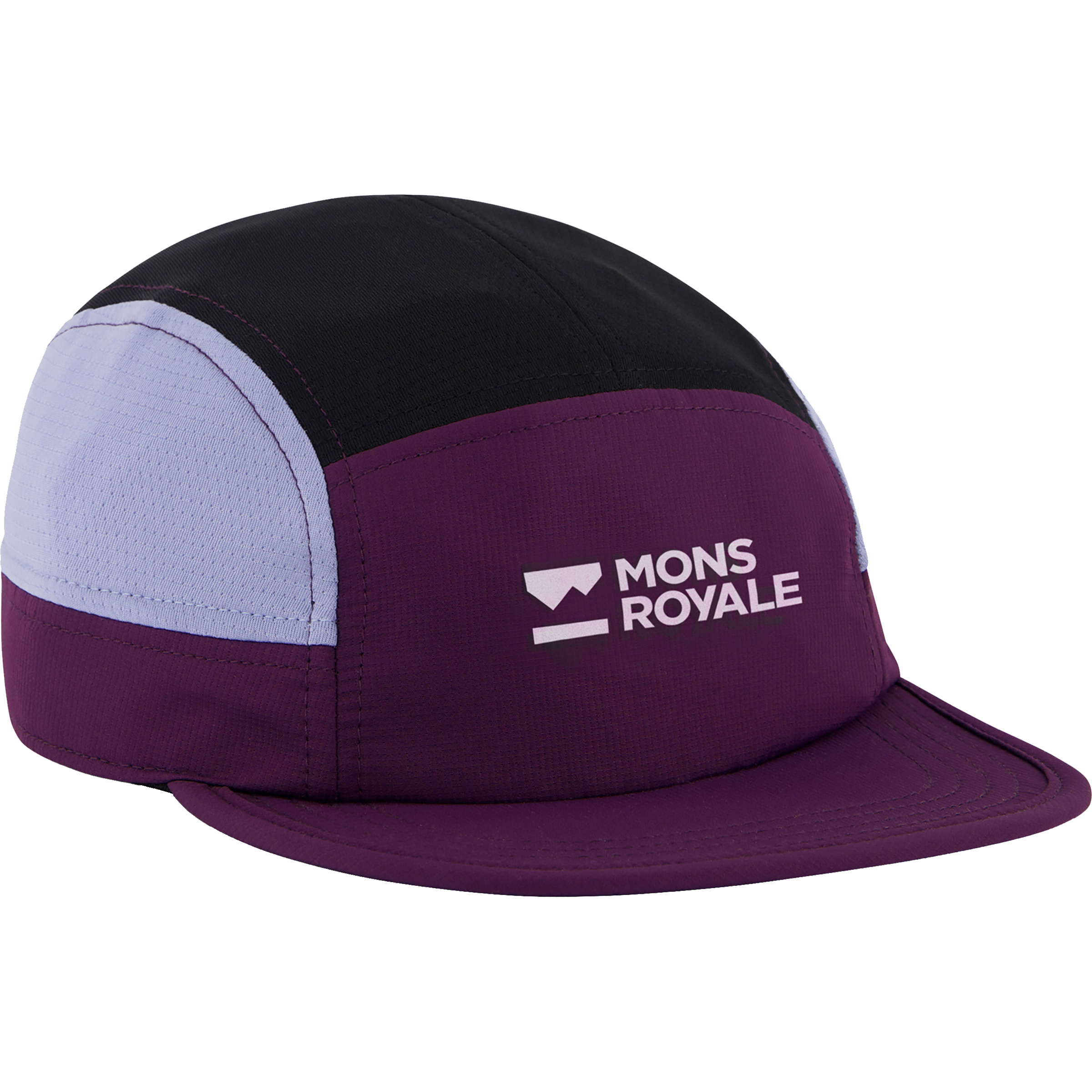Mons Royale Velocity Trail Cap Basecaps lila Trekking Klein verpackbar