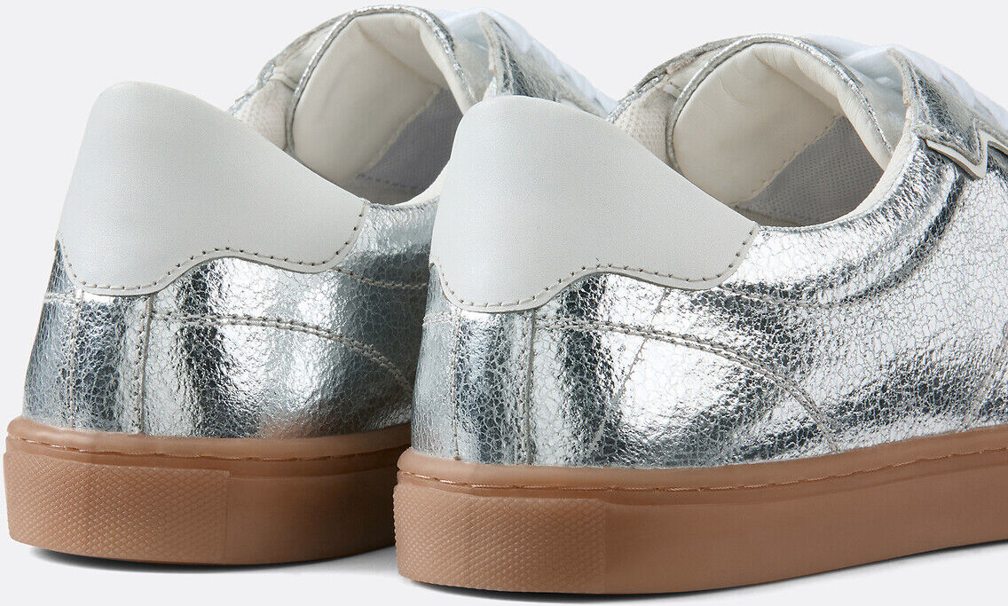 LA REDOUTE COLLECTIONS Baskets retro en cuir métallisé