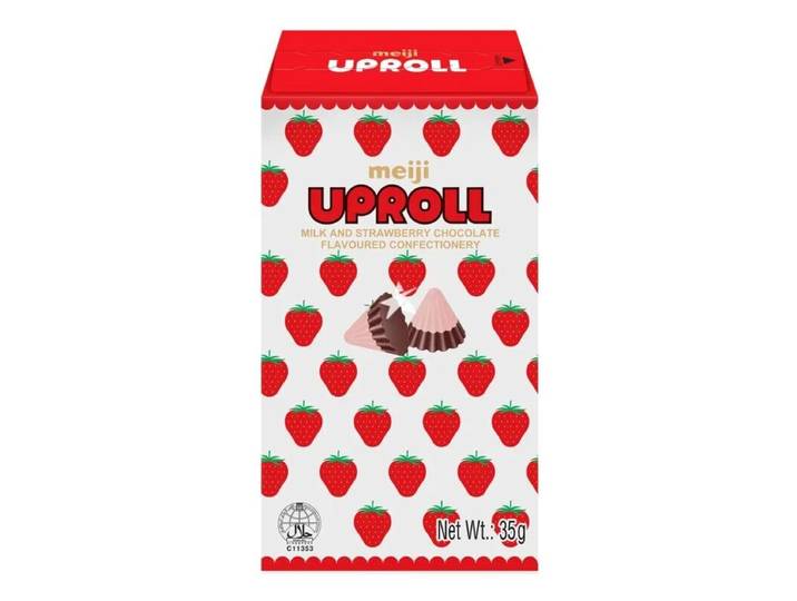 Meiji Uproll Chocolat au lait et fraise 10