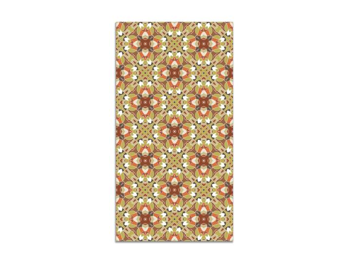 Tapis vinyle tuile modèle oriental orange 120x170cm