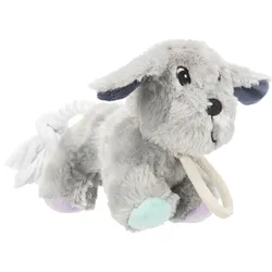 3x Trixie Junior Hund mit Tau (Plüschspielzeug Hund), Hundespielzeug