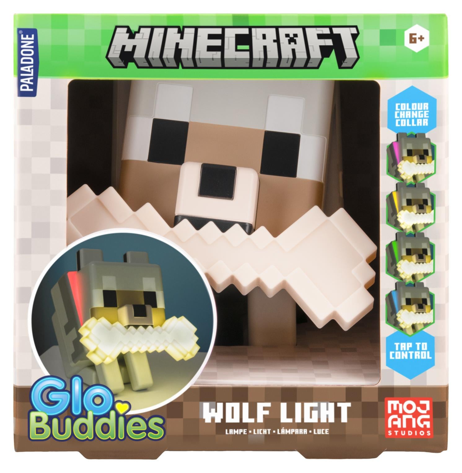 Paladone Minecraft Wolf LED Nachtlampje voor de kinderkamer