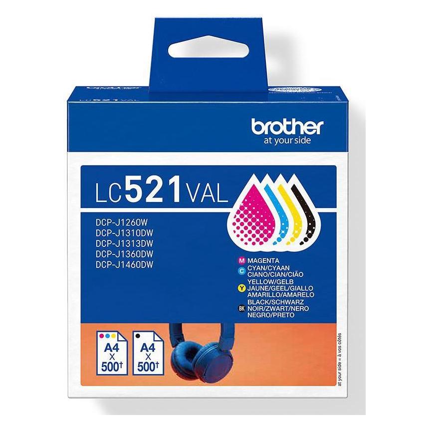 Brother Genuine Ink Cartridge Value (LC-521VAL)