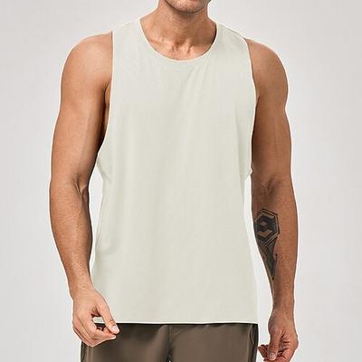 Herren Einfarbig Workout-Tanktop Lauf-Tanktop Fitness-Tanktop Ärmellos Oberteil Sommer Schnelltrocknend Kompression Feuchtigkeitsableitend Fitnesstraining Aktives Training Übung Sportbekleidung