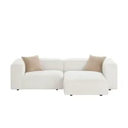 Höffner Selection Ecksofa  Noé , weiß , Maße (cm): B: 247 H: 65 T: 149.0