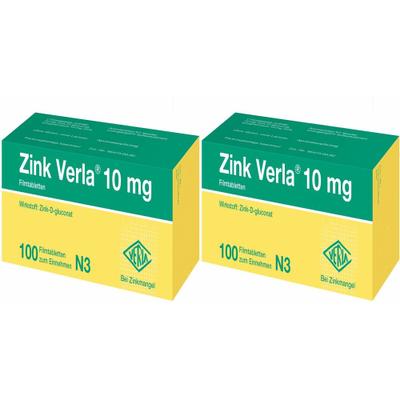 Zink Verla 10 mg Filmtabletten Doppelpack 2x100 St