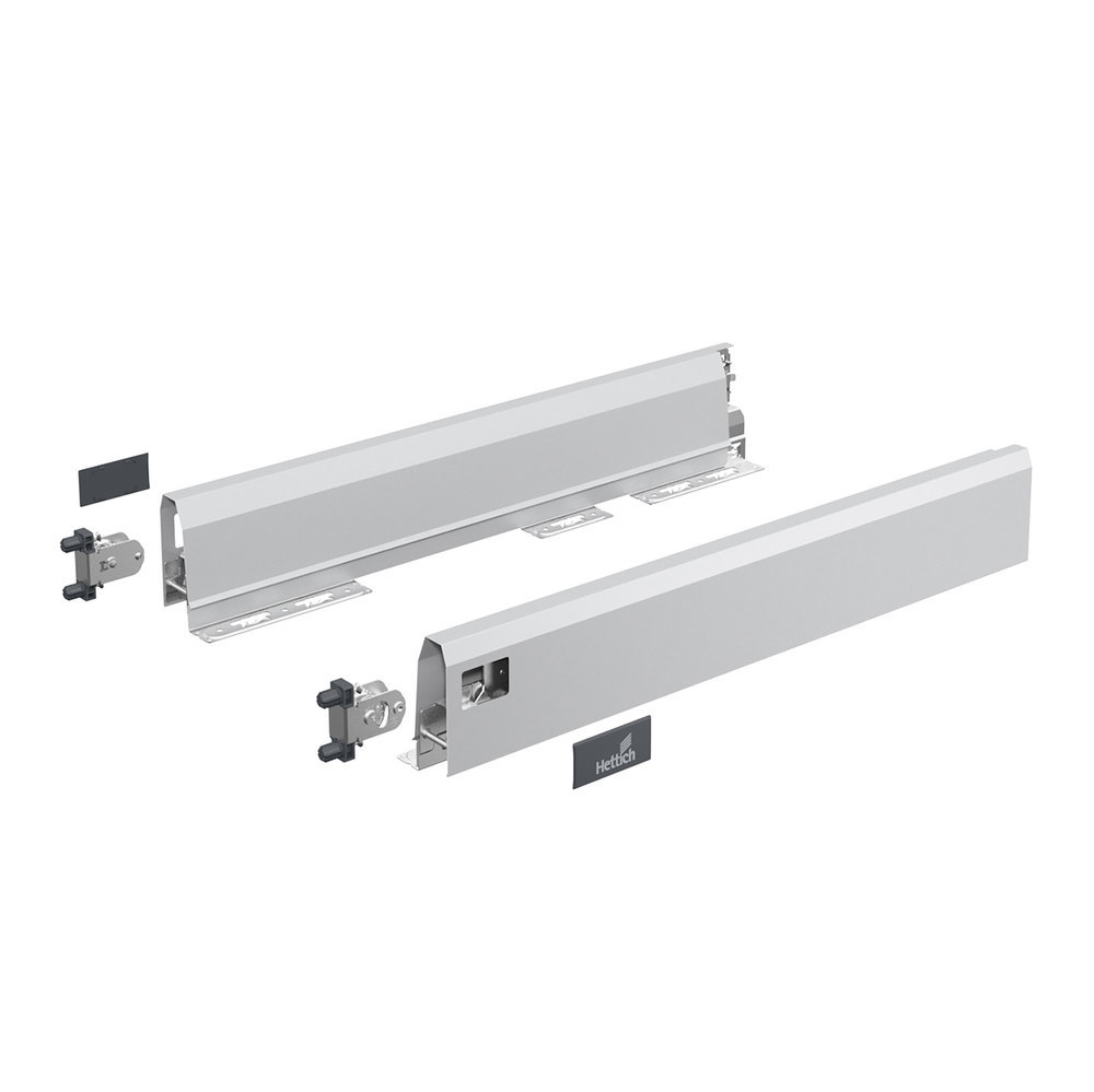 Hettich Möbel-Schubkastenzarge ArciTech Flexible Sets, Nennl. 400mm, Anschlagss. L/R, doppelwandig,Zargenh. 94mm 9150616