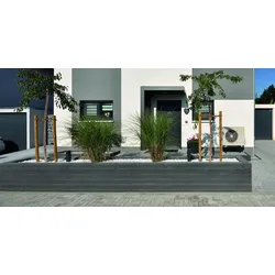 WESERWABEN® Mauersteine Trend-Line Long Grau-Weiß meliert Long Abschlussstein 1 1⁄2