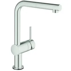 Grohe Minta Touch Küchenarmatur 31360DC1 elektronisch, supersteel, L-Auslauf schwenkabr