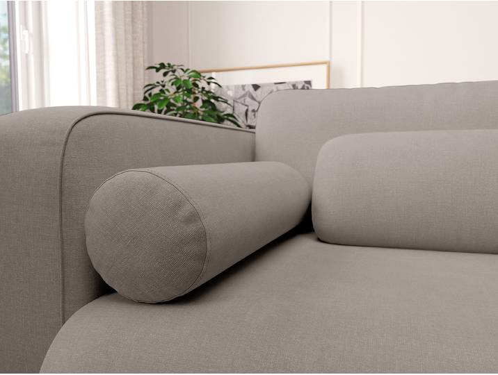Kissen 2er-Set Braun 60 x 18 x 18cm Webstoff Liane