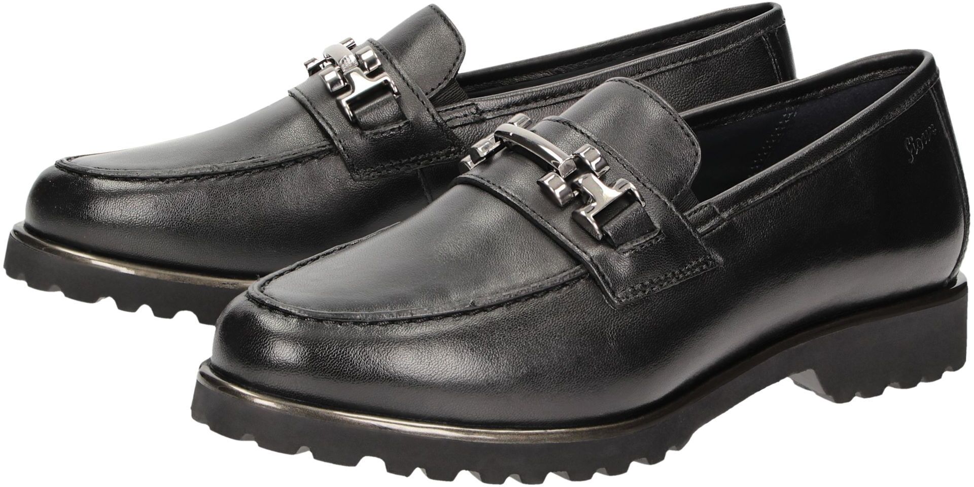 Slipper SIOUX "Meredith-752-H", Damen, Gr. 38 (UK 5), schwarz, Schuhe Slipper
