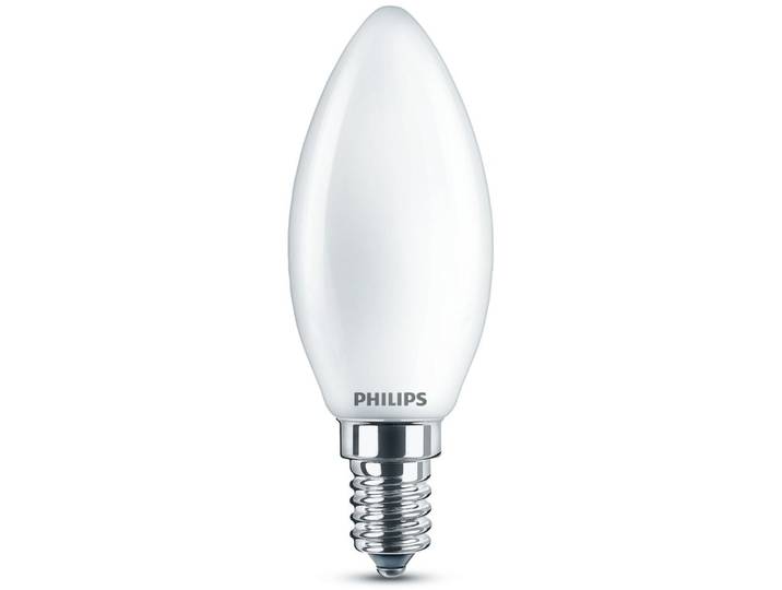 Leuchtmittel Philips Glas weiss E14, 25W LED - Farbe: Weiß - LED - Lichtfarbe: Extra warmweiss - LED Leuchtmittel