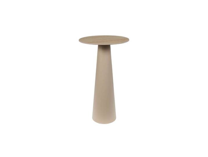 Sellette ronde en céramique et pied central beige d40