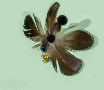 Uplift Picks Interactive Cat Feather Replacement Toy With Bell For Teaser Wand Play 07